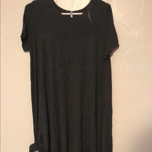 Black high low dress